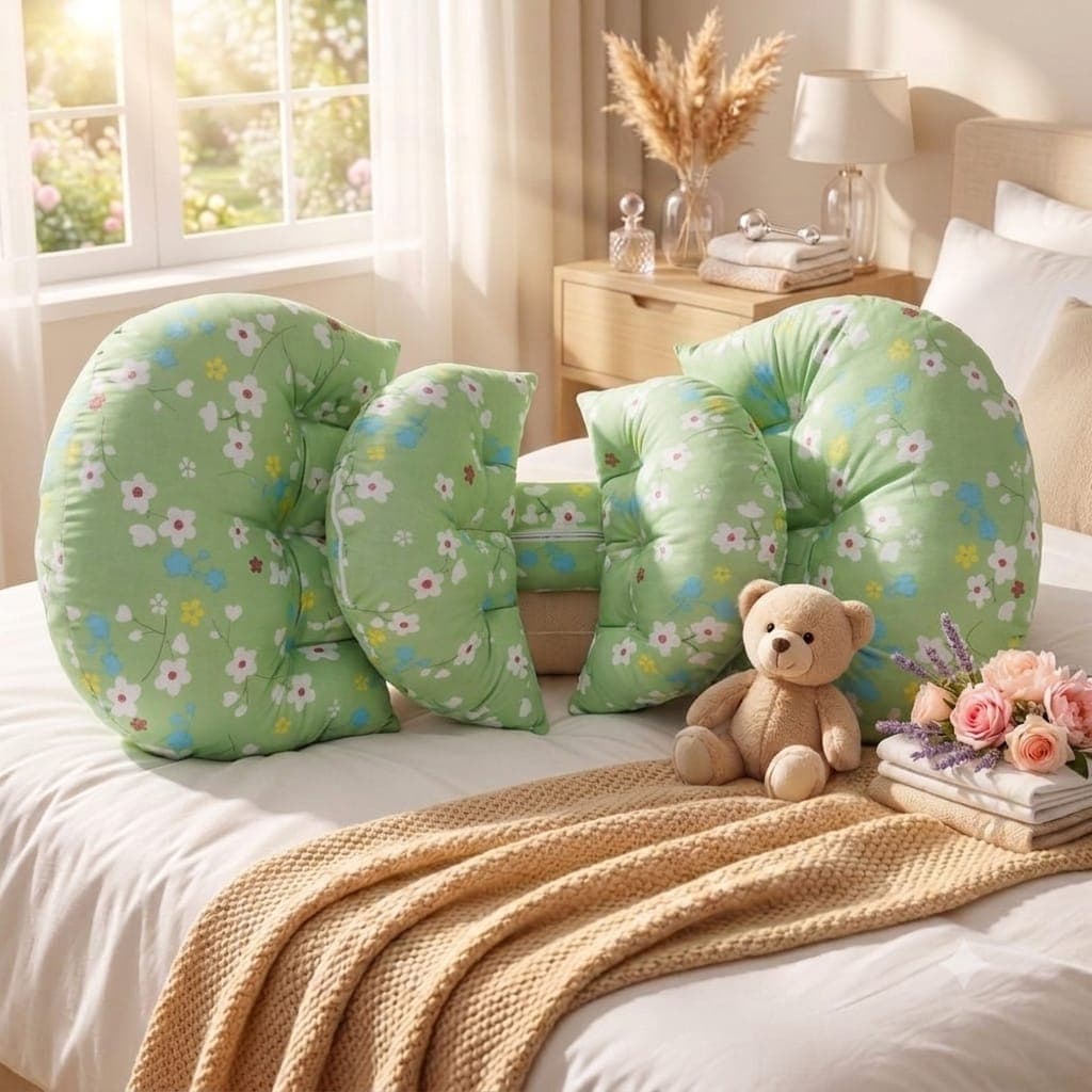 প্রিমিয়াম প্রেগনেন্সি পিলো সুপার সফট (Light Green)
