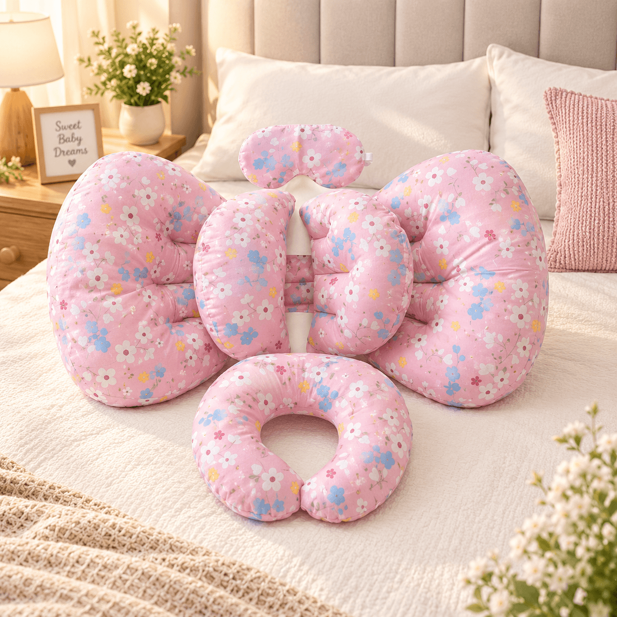 প্রিমিয়াম প্রেগনেন্সি পিলো (Sweet pink)