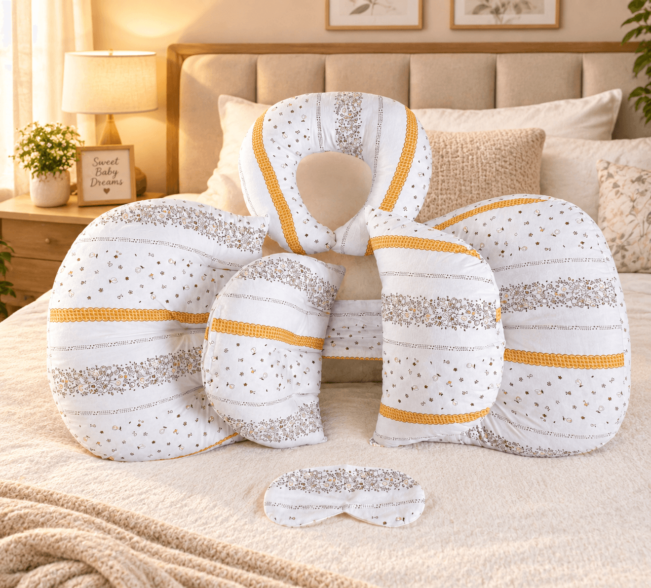 প্রিমিয়াম প্রেগনেন্সি পিলো সুপার সফট (White)